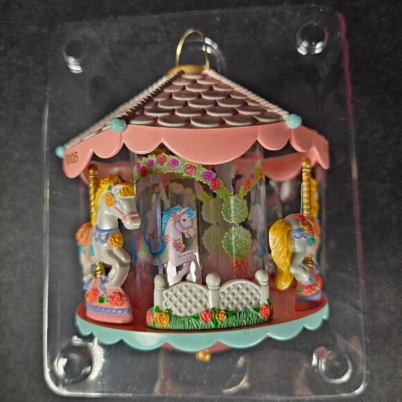 Vintage Heirloom Pretty Ponies Carousel Christmas Tree Ornament # 77 Illuminates - Picture 11 of 11